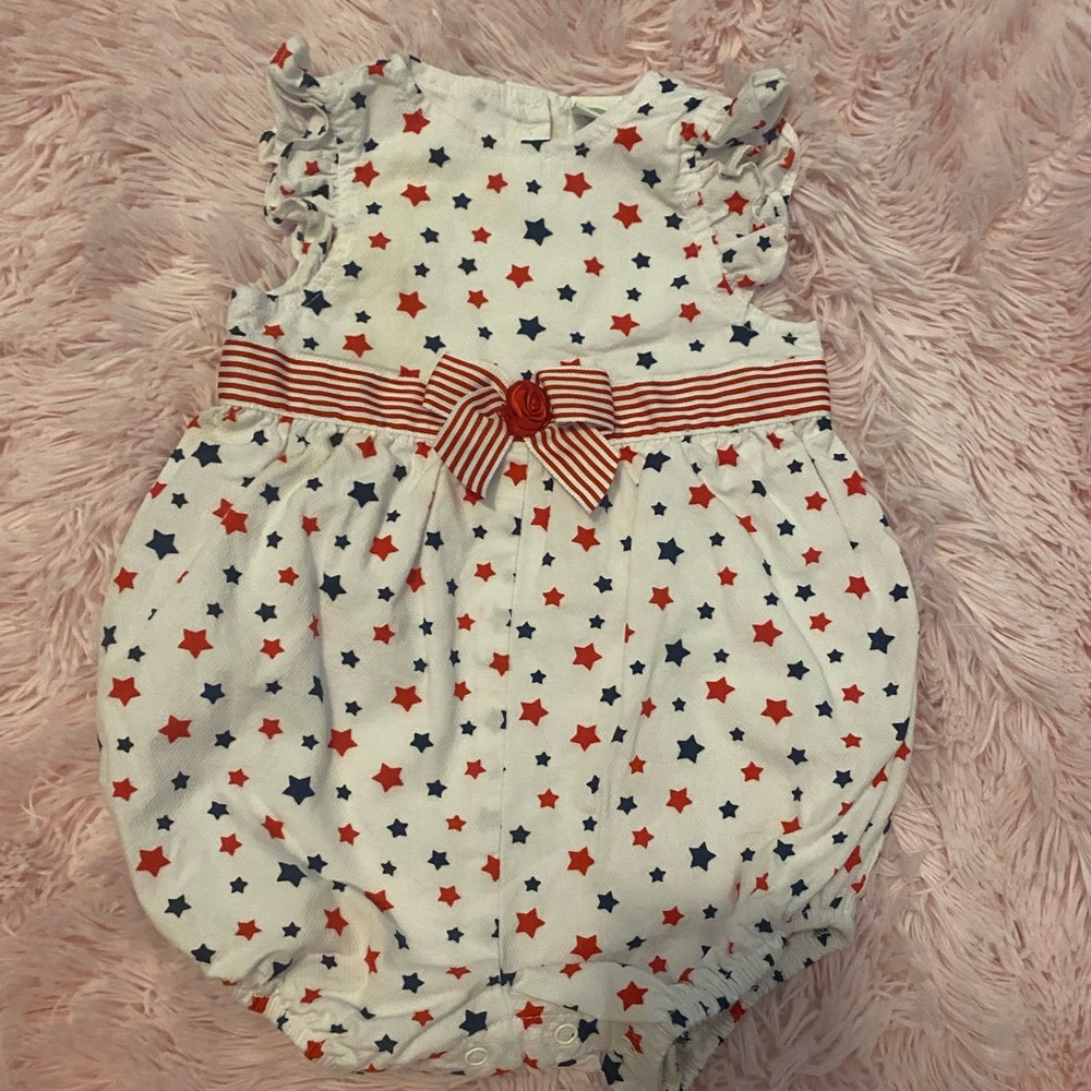 Patriotic bubble romper